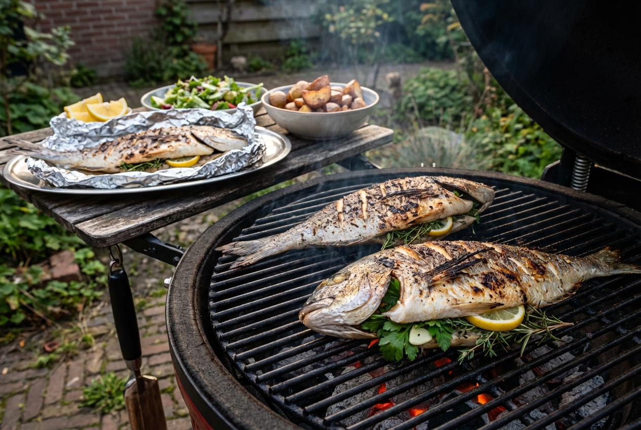 Dorade van de BBQ