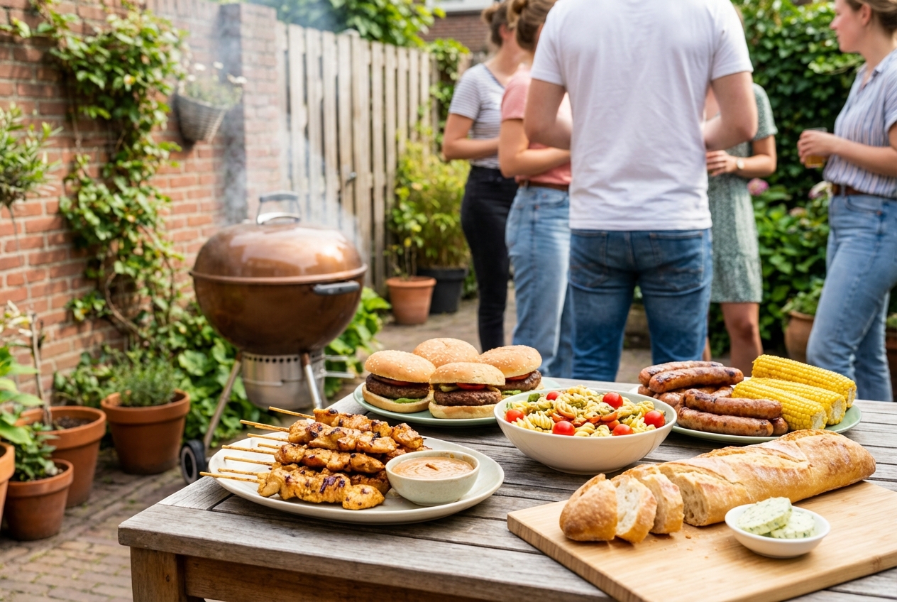 Gerechten die op bijna iedere Nederlandse BBQ op tafel staan
