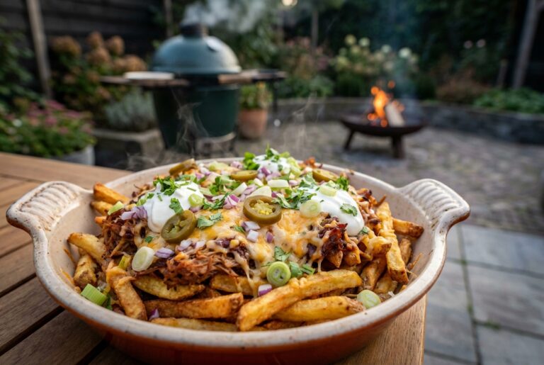 Loaded fries van de BBQ