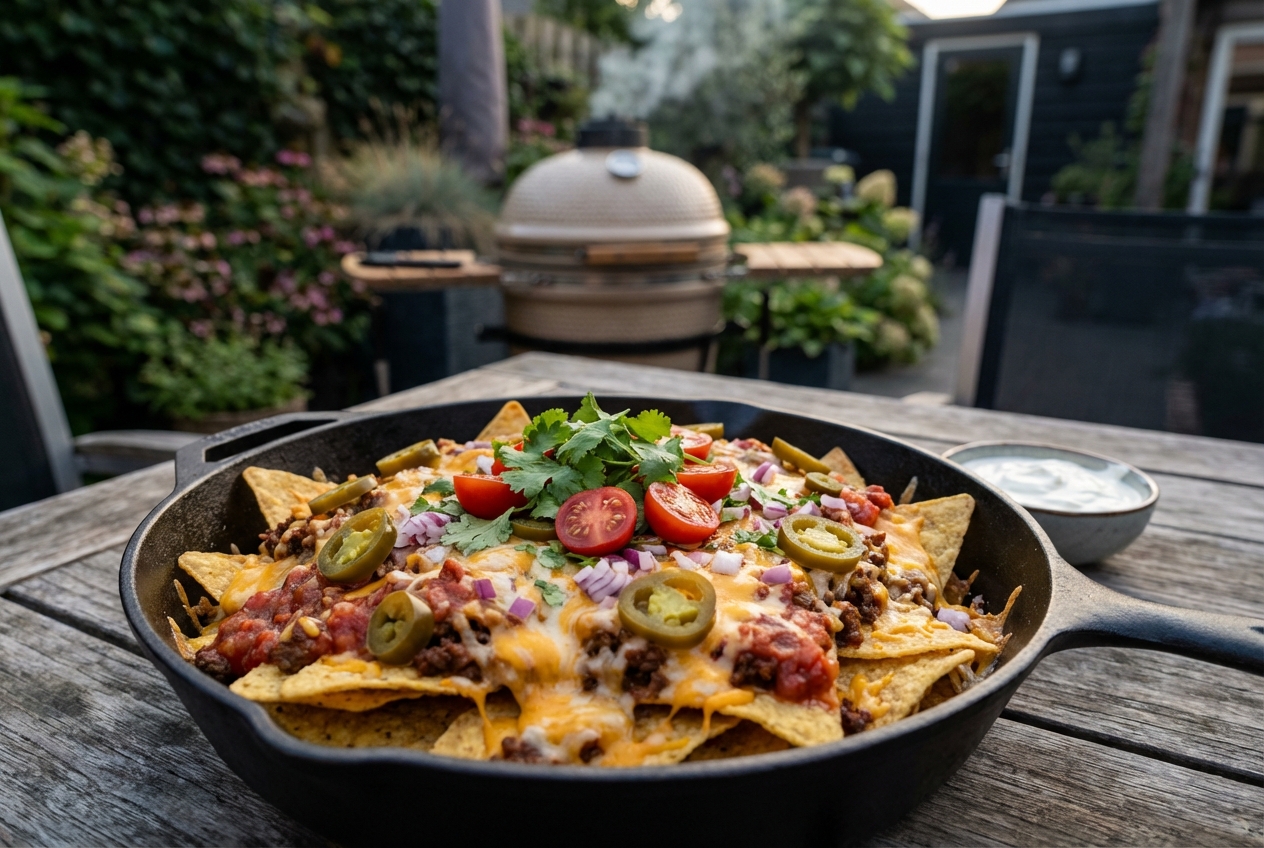 Nachos van de BBQ