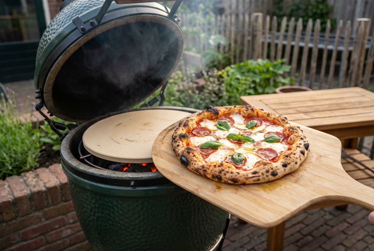 Pizza van de Kamado