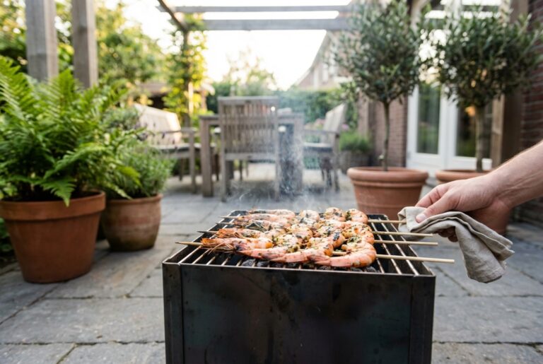 Gamba’s grillen op de BBQ zonder dat ze taai worden