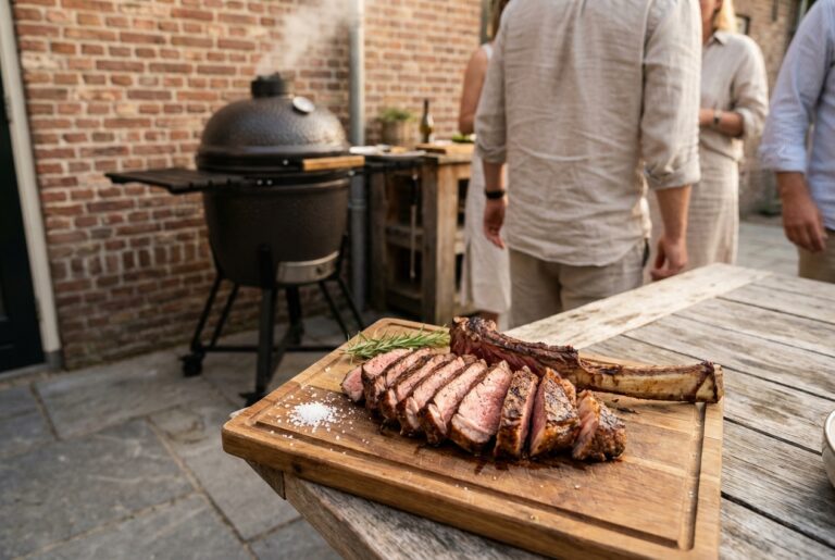 Tomahawk bereiden op de BBQ met maximale smaak