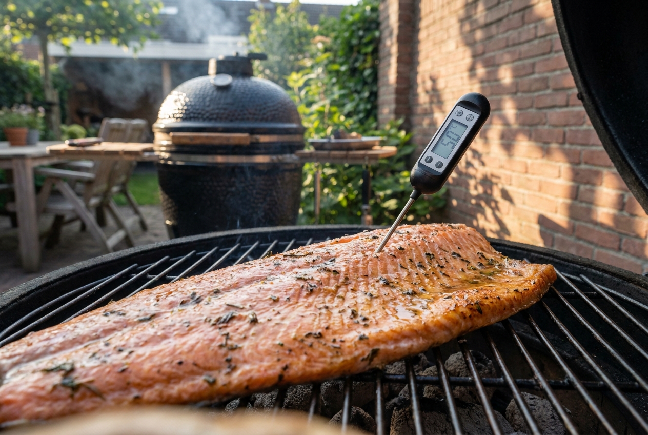 Kerntemperatuur zalm BBQ