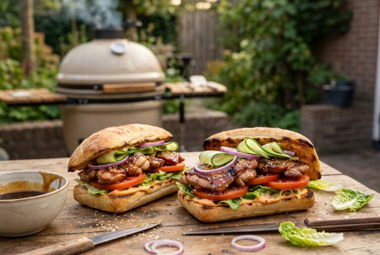 Teriyaki chicken sandwich