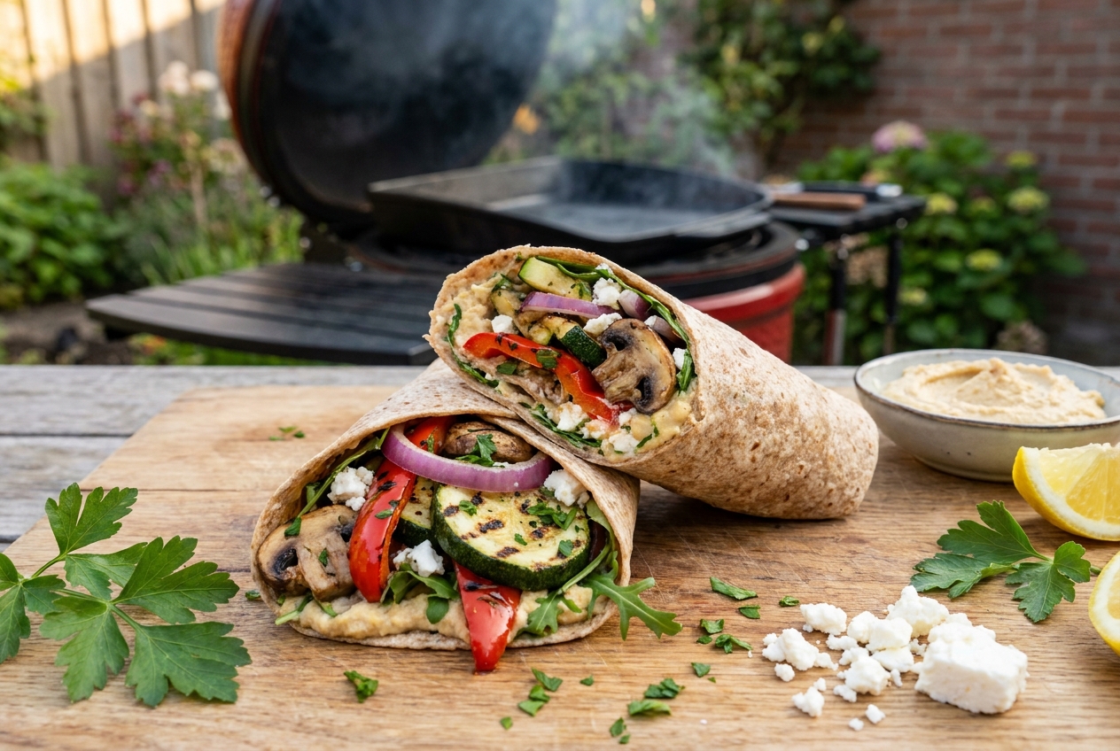 Wrap met gegrilde groenten