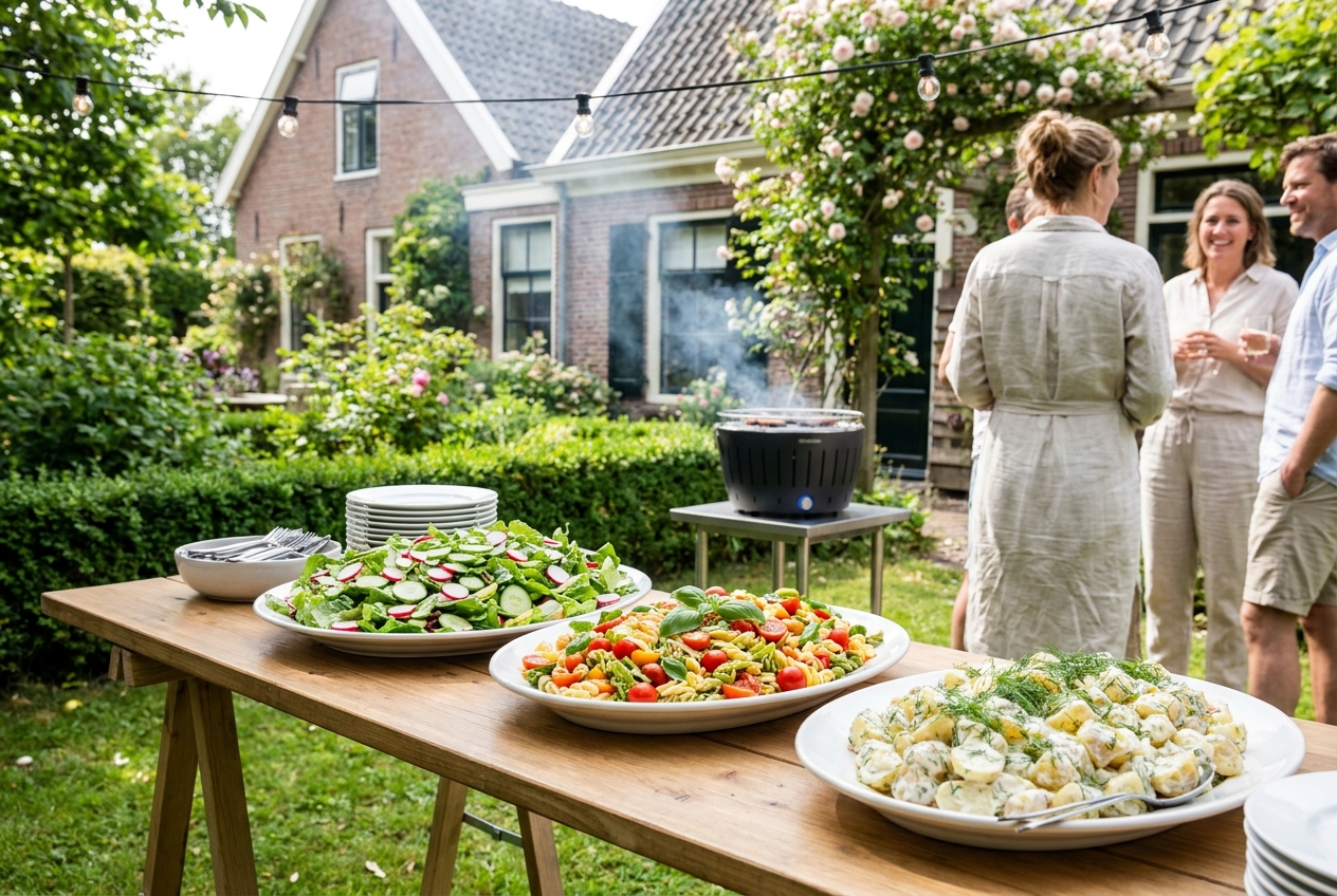 Hoeveel salade per persoon bij een BBQ?