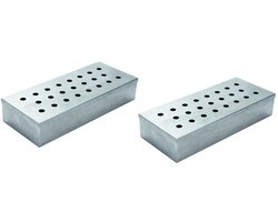 2x Barbecue rookbox RVS