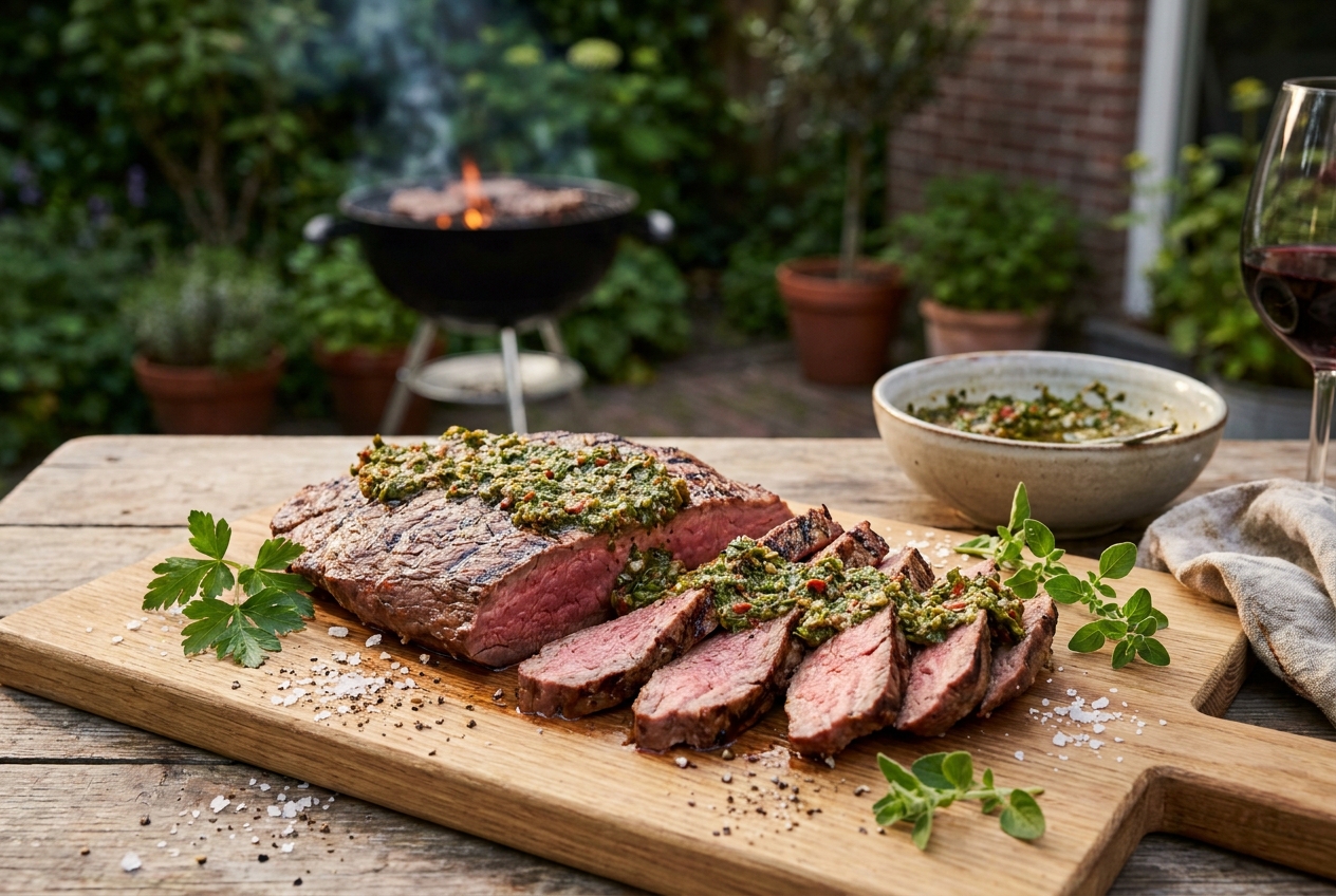 Flank steak met chimichurri