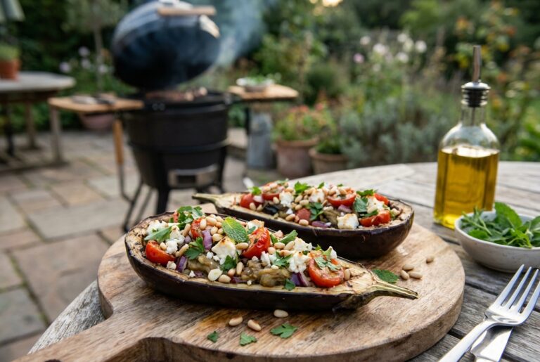 Gevulde aubergine