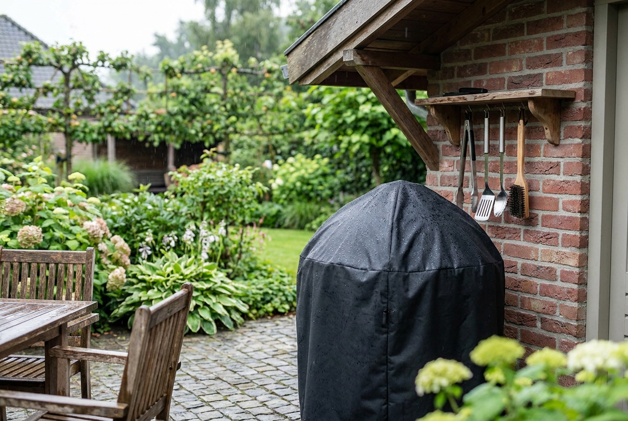 Zo bescherm je je BBQ-spullen tegen regen