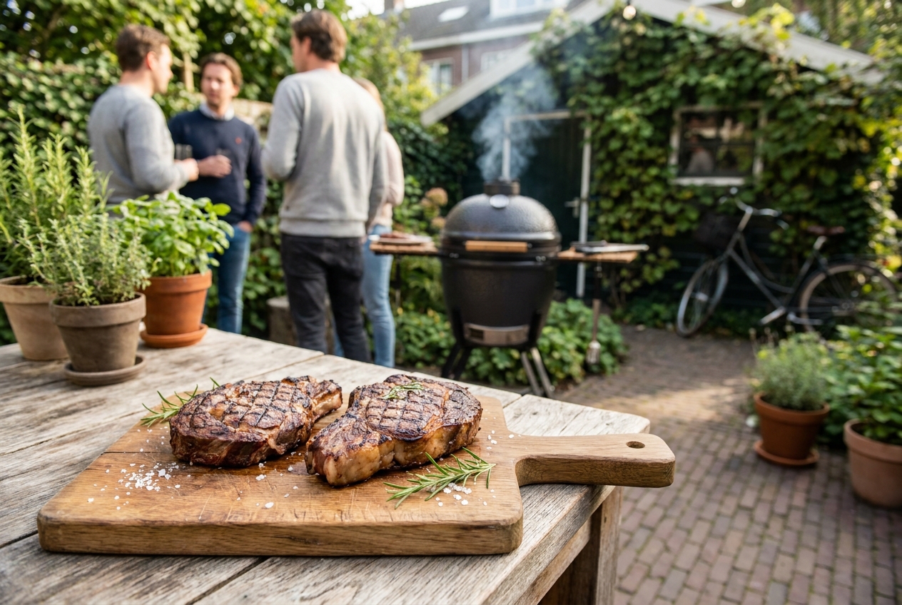 Ribeye of entrecote op de BBQ?